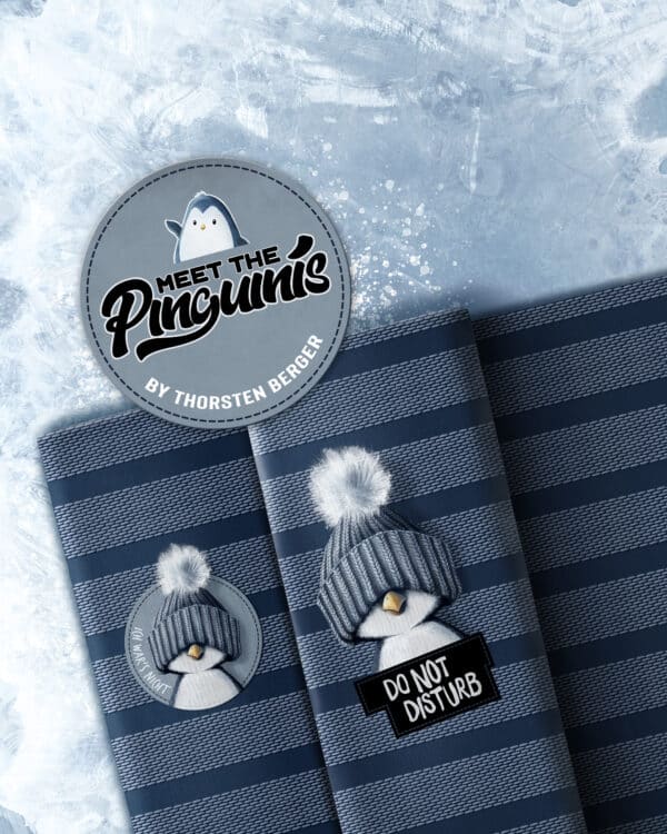 Panel Pinguinis by Thorsten Berger, French Terry