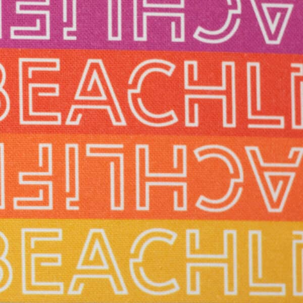 Canvas Schriftzug Beachlife Streifen Swafing