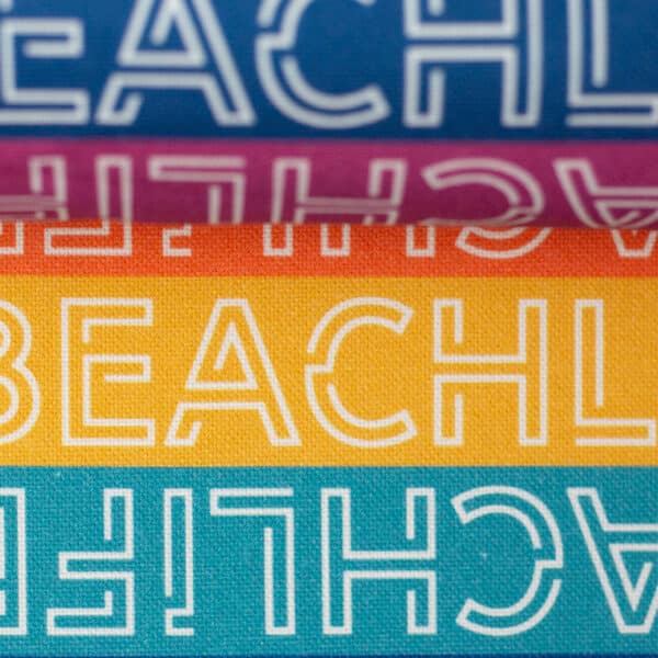 Canvas Schriftzug Beachlife Streifen Swafing