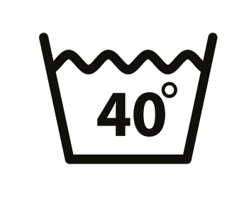 Waschhinweis 40 Grad