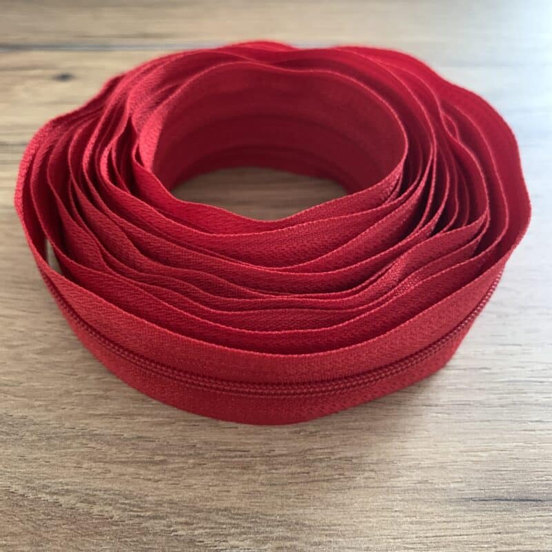 Endlosreißverschluss 3mm rot 1105