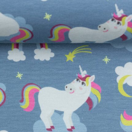 Jersey Einhorn Regenbogen 081272-100259 Swafing