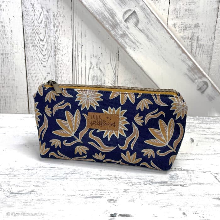 CANVAS Retro Flowers by Emjo-Design dunkelblau 315596
