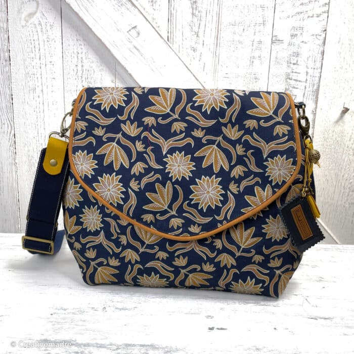 CANVAS Retro Flowers by Emjo-Design dunkelblau 315596