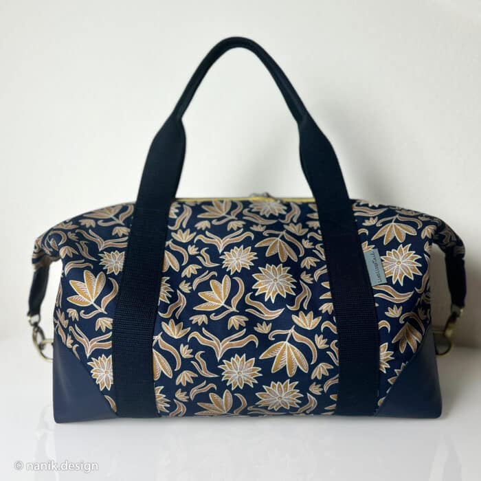 CANVAS Retro Flowers by Emjo-Design dunkelblau 315596