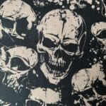 Baumwollstoff Kim Swafing Totenkopf