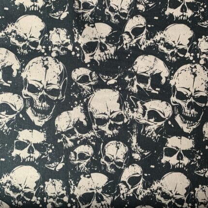 Baumwollstoff Kim Swafing Totenkopf