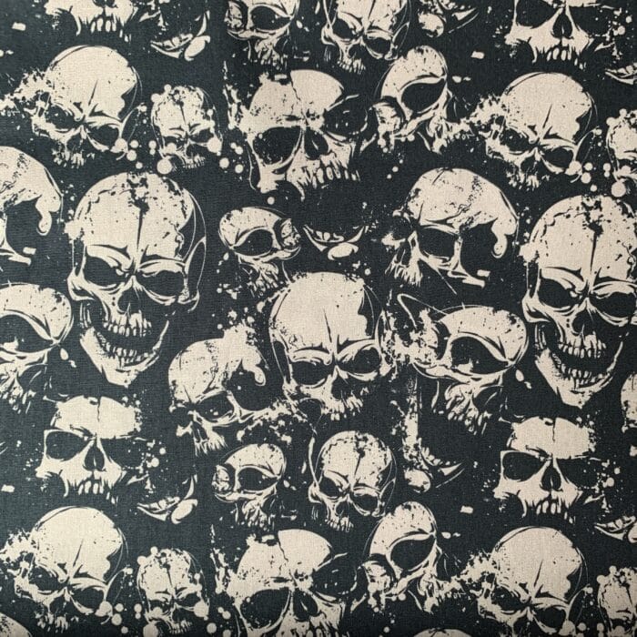 Baumwollstoff Kim Swafing Totenkopf