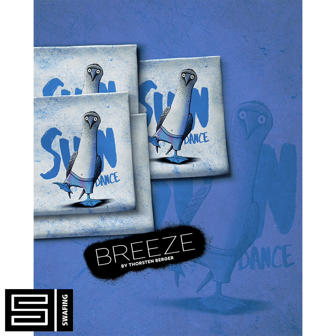 Baumwolljersey Panel Möwe