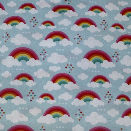 Baumwollstoff Kim Regenbogen Swafing