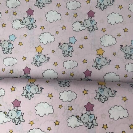 Baumwollstoff Elefanten S&W